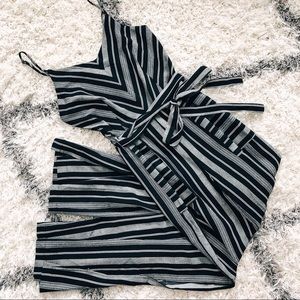 Monteau Romper Black & White